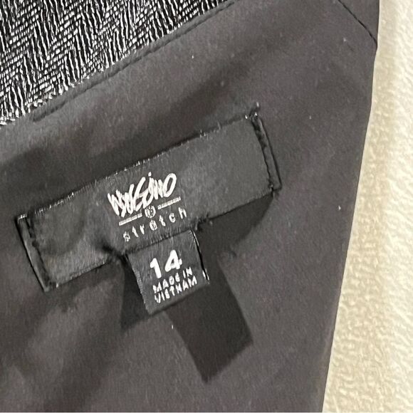 Mossimo Elegant v-neck sleeveless charcoal mini Dress size 14 - Picture 10 of 12